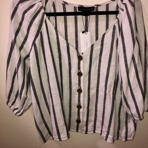 NWT Striped blouse